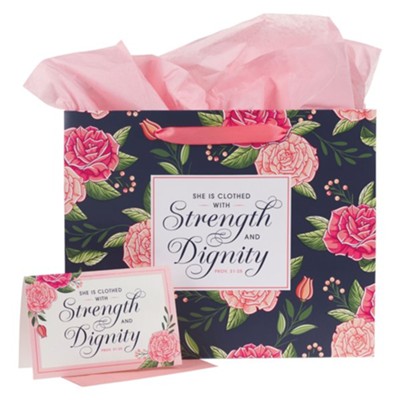 Landscape Strength & Dignity, Large Gift Bag with Card