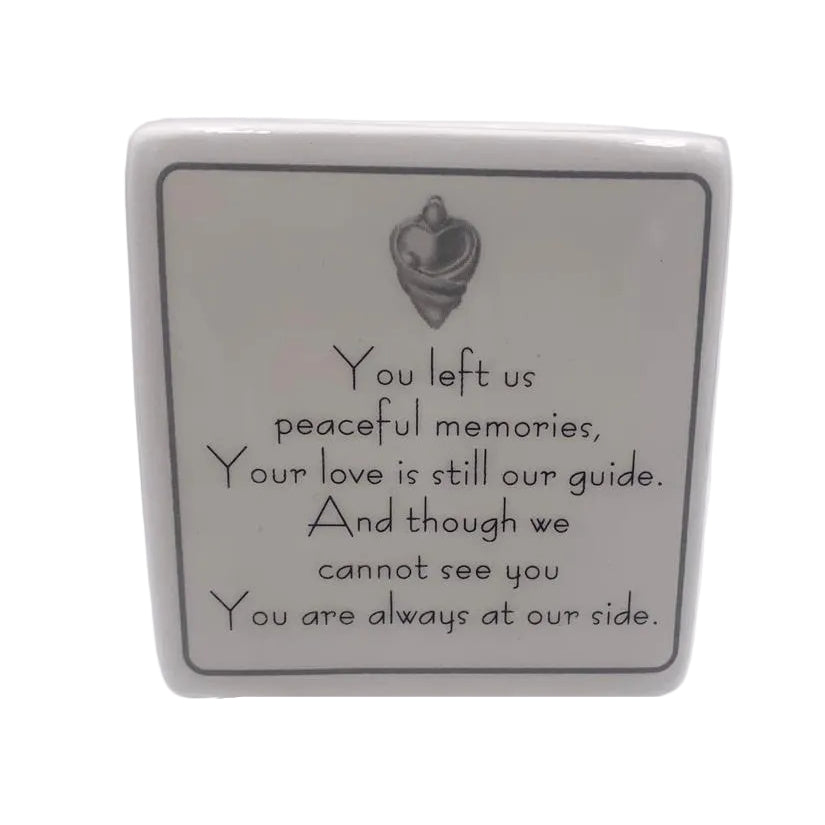 BROKEN CHAIN MEMORIAL BOX WITH CANDEL HOLDER