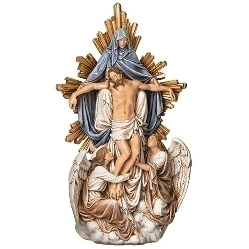 13.25"H ANGELS W/CHRIST FIGURE-13.25" A3-R