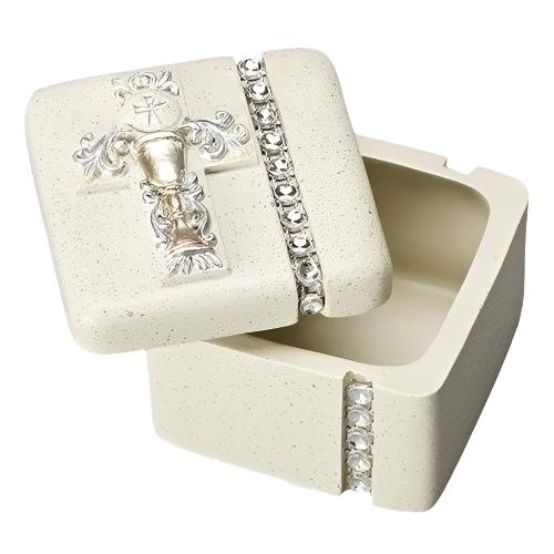 1.5"H COMMUNION BOX SILVERSCRO-1.5" F-4R