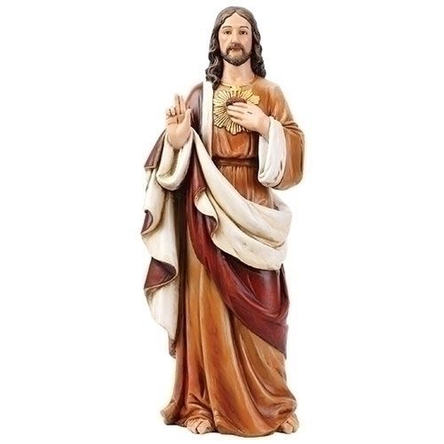 24"H SACRED HEART OF JESUSFIGU-24"E3-ROMA