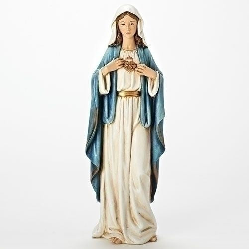 17.25"H IMMACULATE HEART MARYF-17.25" J2-R