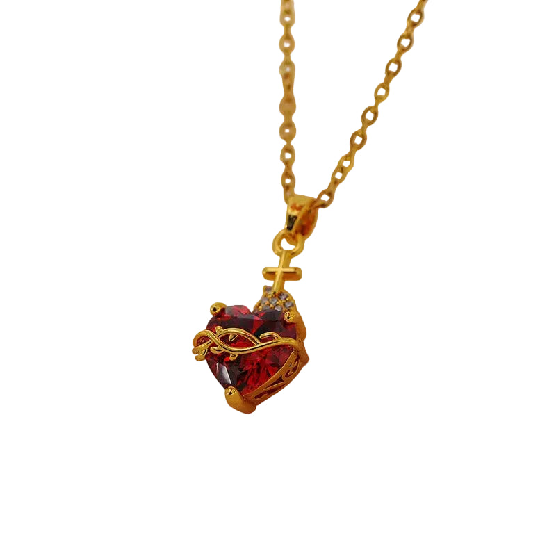 SACRED HEART GOLD NECKLACE