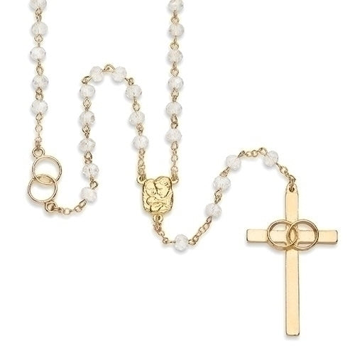 20.5"L WEDDING ROSARY GOLD