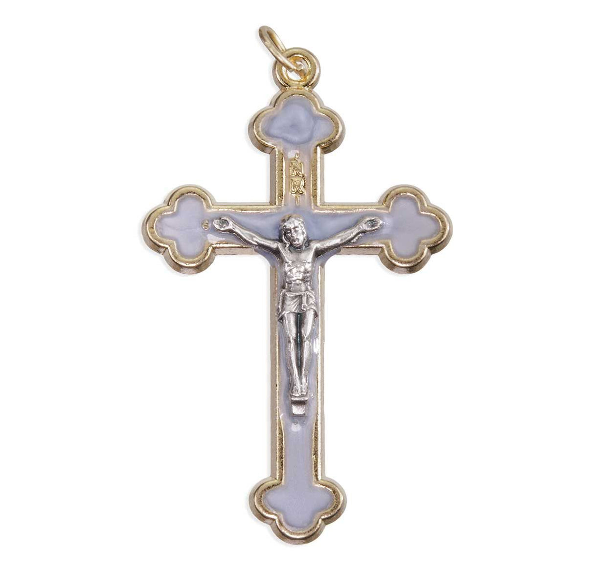 2" Gold Crucifix with Black Epoxy