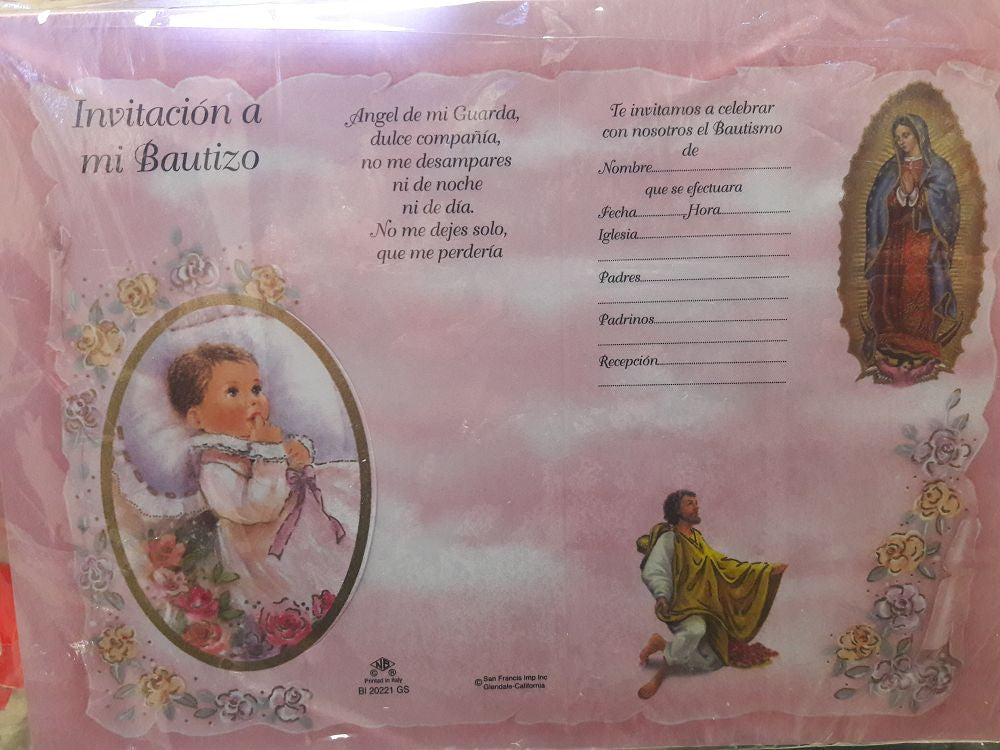 12 Invitacion Bautizo