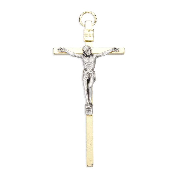 3 1/2" Gold Tone Crucifix