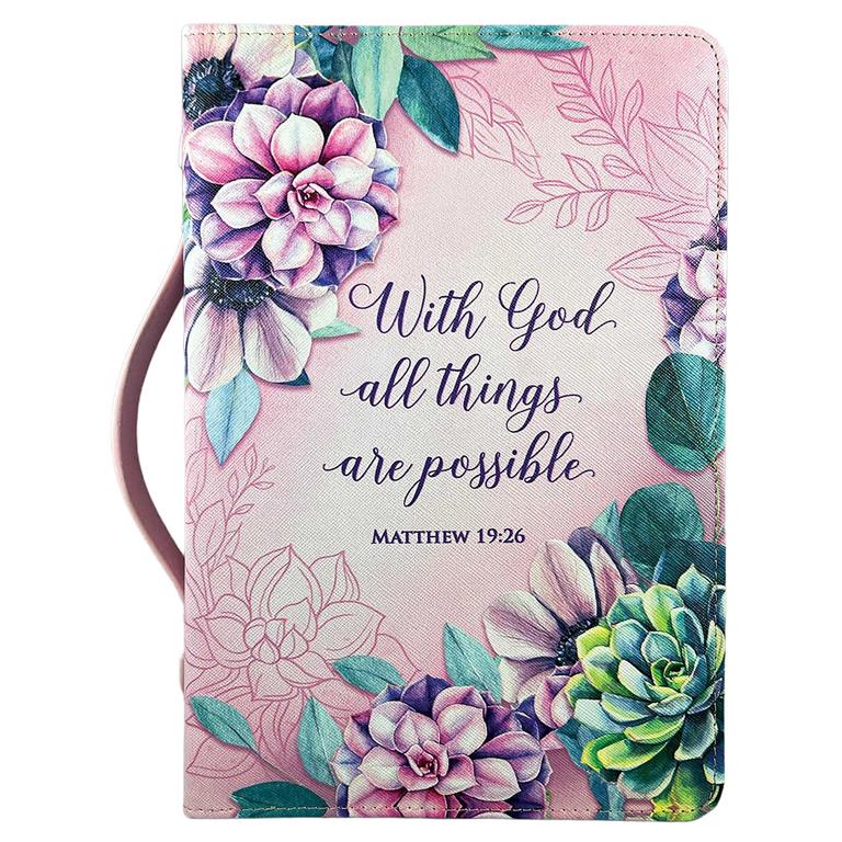 BC- "WITH GOD ALL THINGS"-PINK-XL