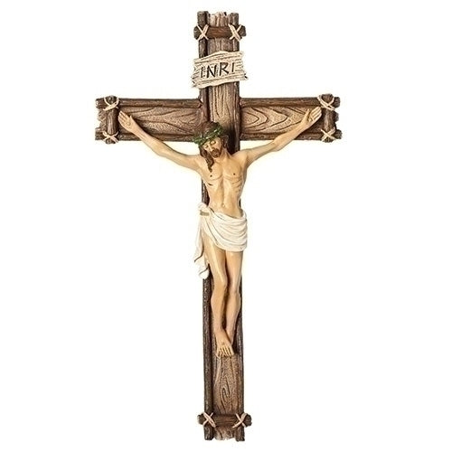 WOOD WALL CRUCIFIX H2