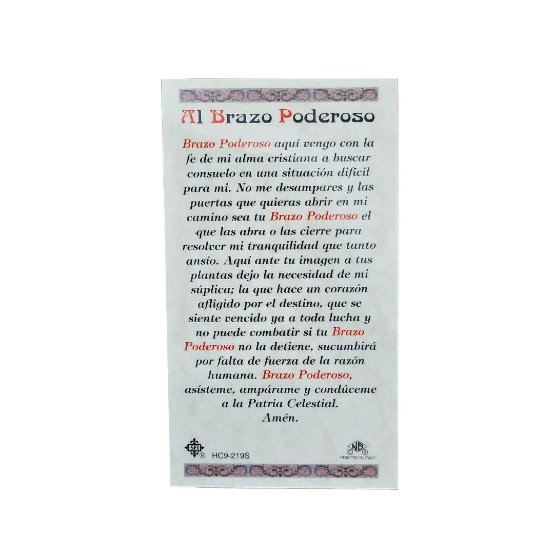 Brazo Poderoso Prayer Card (Spanish)