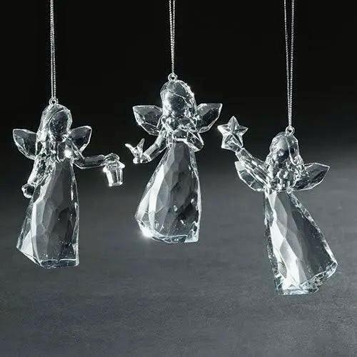 4.5"H ICY ANGEL 3A ORNAMENT