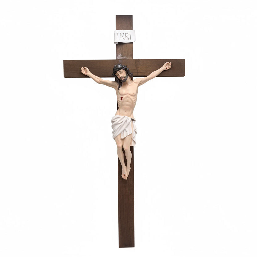 23" CORPUS WOOD CRUCIFIX (CUARTO DE CRUZES C-5)