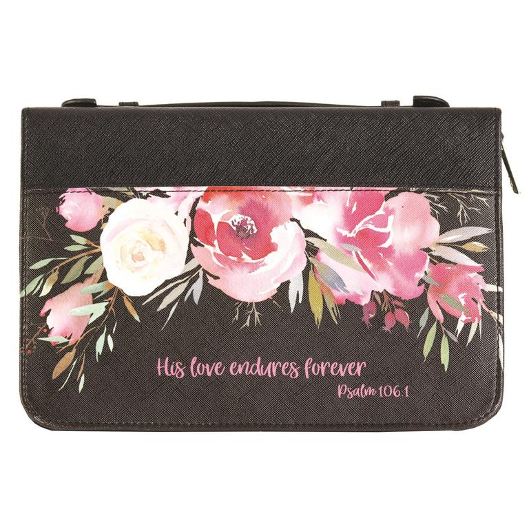 BC-"HIS LOVE ENDURES FOREVER"-BLACK-L