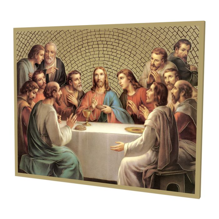 Gold Foil Mosaic Plaque of The Last Supper. – Christ Missionary ...