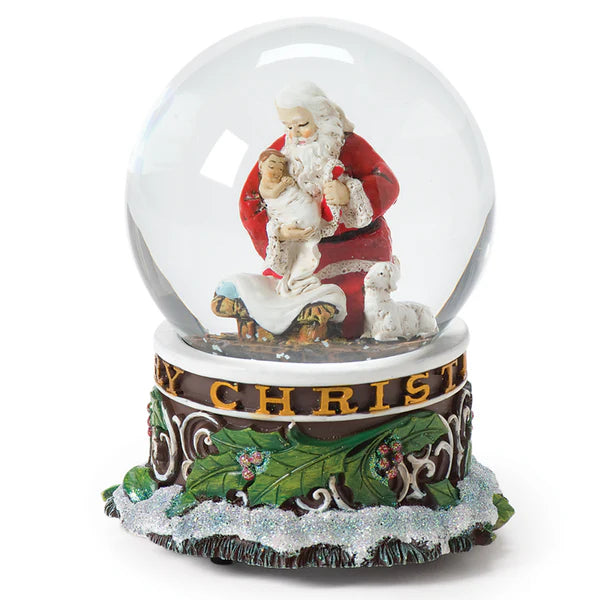MUSICAL SANTA DOME 5.5"H