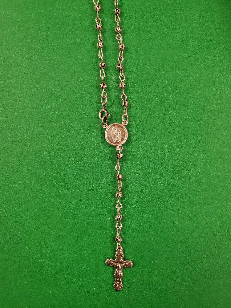 14" Rosario de plata