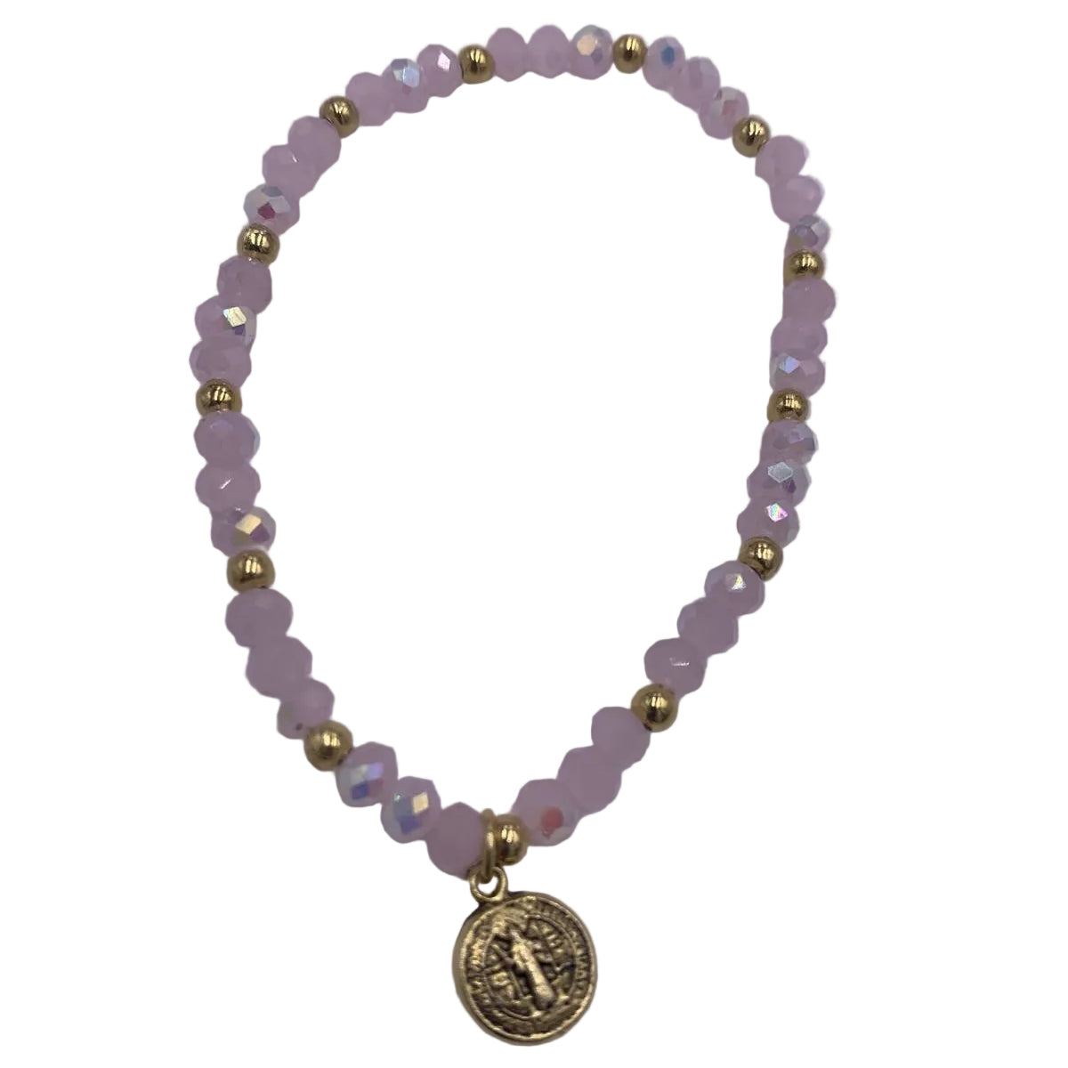 COLORFUL BRACELETS WITH ST. BENIDICT MEDAL