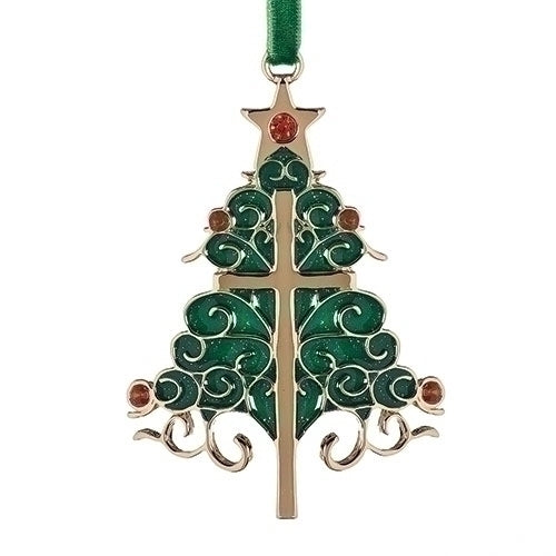 3.25"H THE XMAS CROSS ORNAMENT