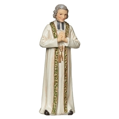 3.75"H ST JOHN VIANNEY FIGURE PATRONS & PROTECTORS D2
