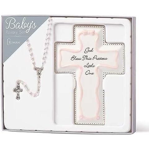 BABY'S ROSARY SET 6.25"H E-3R