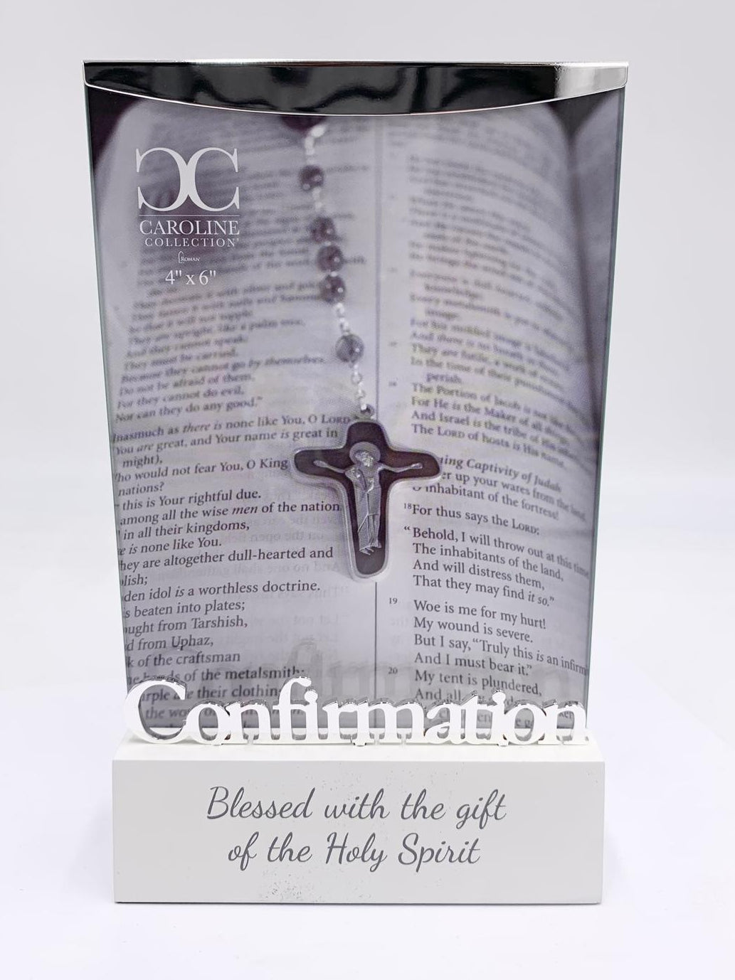 4X6 CONFIRMATION FRAME WITH WOOD BASE E-2R
