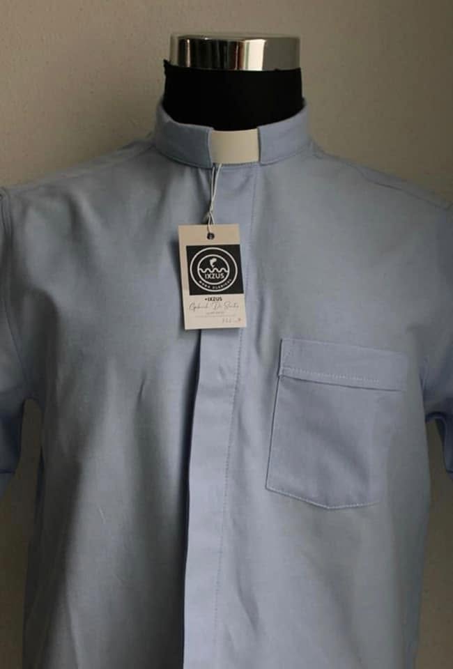 BABY BLUE SHORT SLEEVE W/T PRIEST COLOR