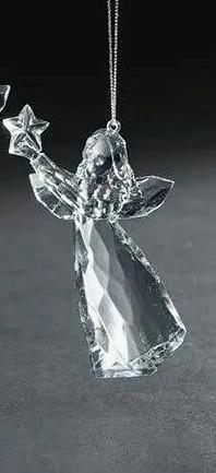 4.5"H ICY ANGEL 3A ORNAMENT
