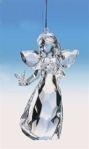 4.5"H ICY ANGEL 3A ORNAMENT