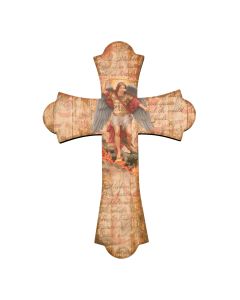 12" Laser Cut Wood Vintage Cross
