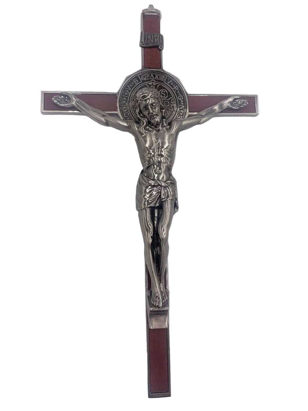 SAINT BENEDICT CRUCIFIX GOLD 11″ G-5 CUADROS