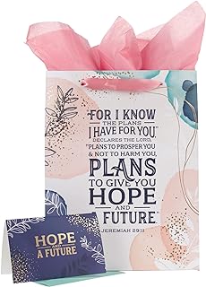 Hope & a Future Inspirational Bible Verse, Beautiful Sturdy Matte Multicolor