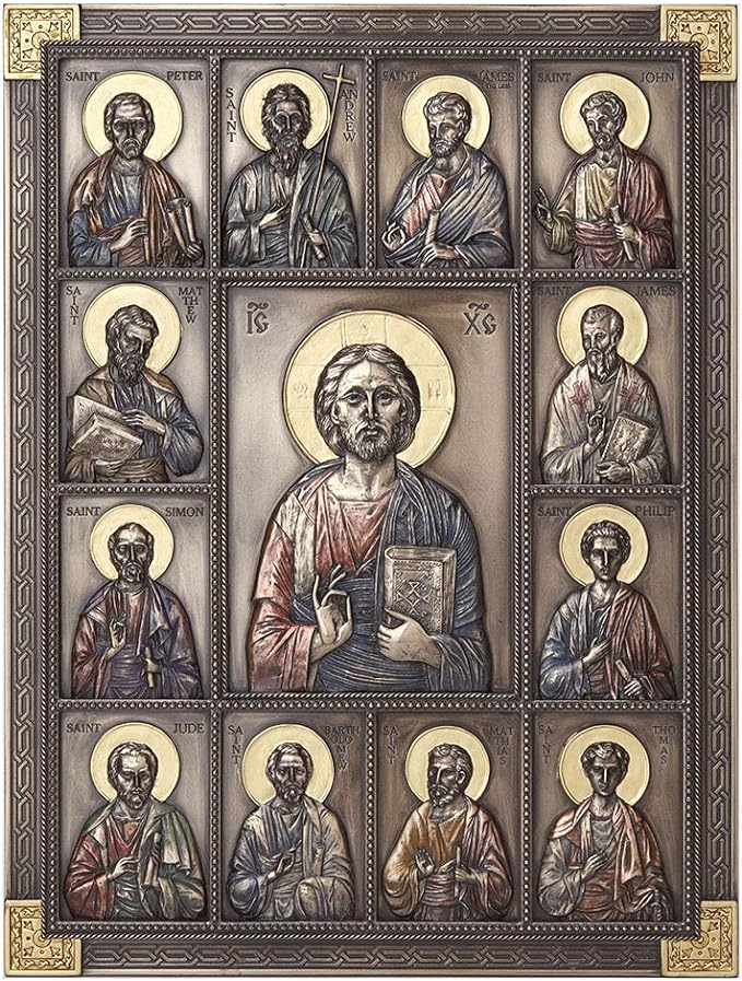 JESUS AND THE TWELVE APOSTLES WALL PLAQUE