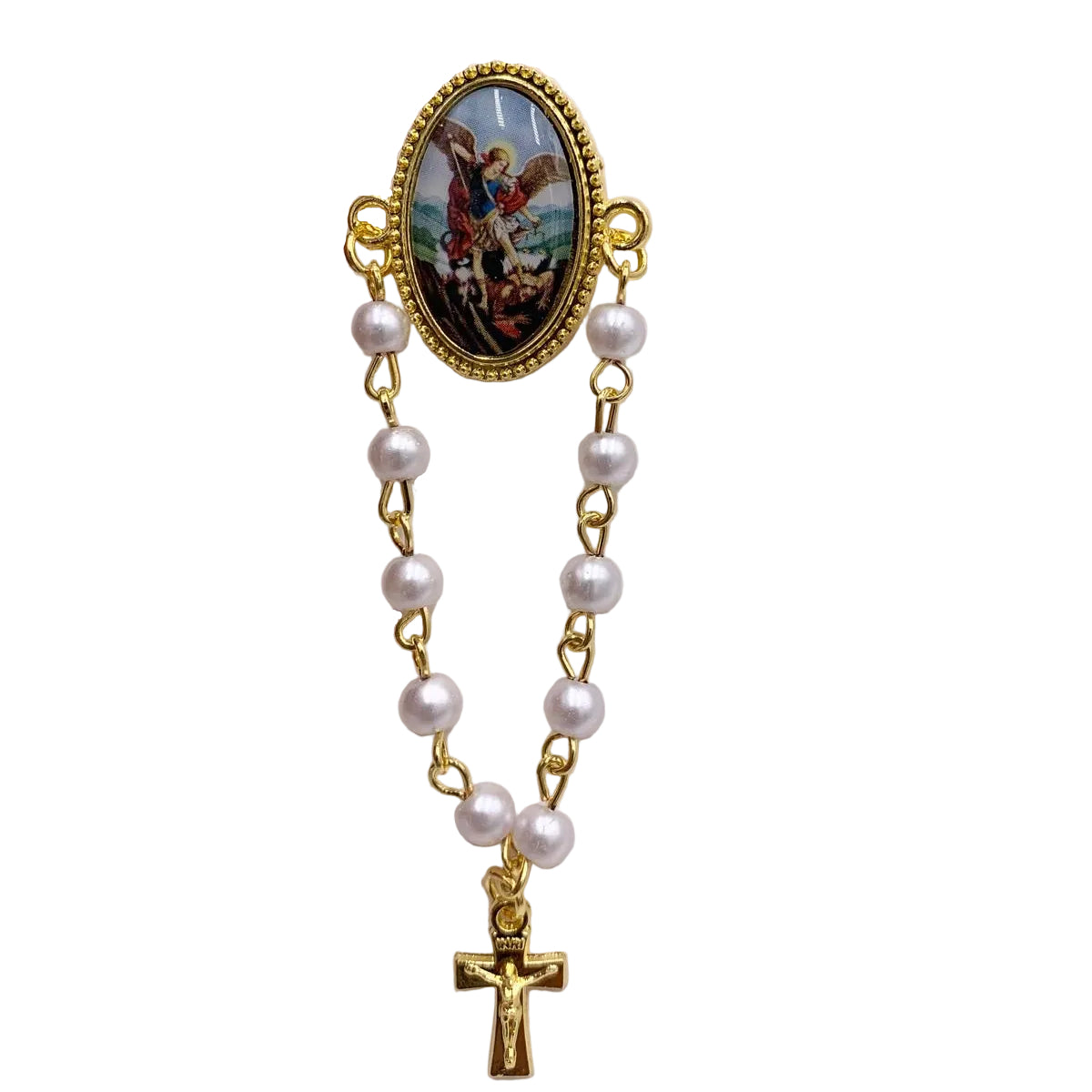 ONE DECADE ROSARY PIN