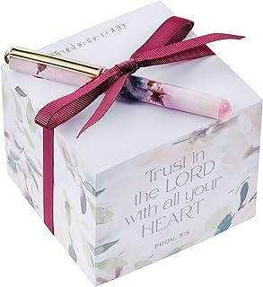 Note Block w/Pen for Women w/Inspirational Scripture: Trust in the Lord