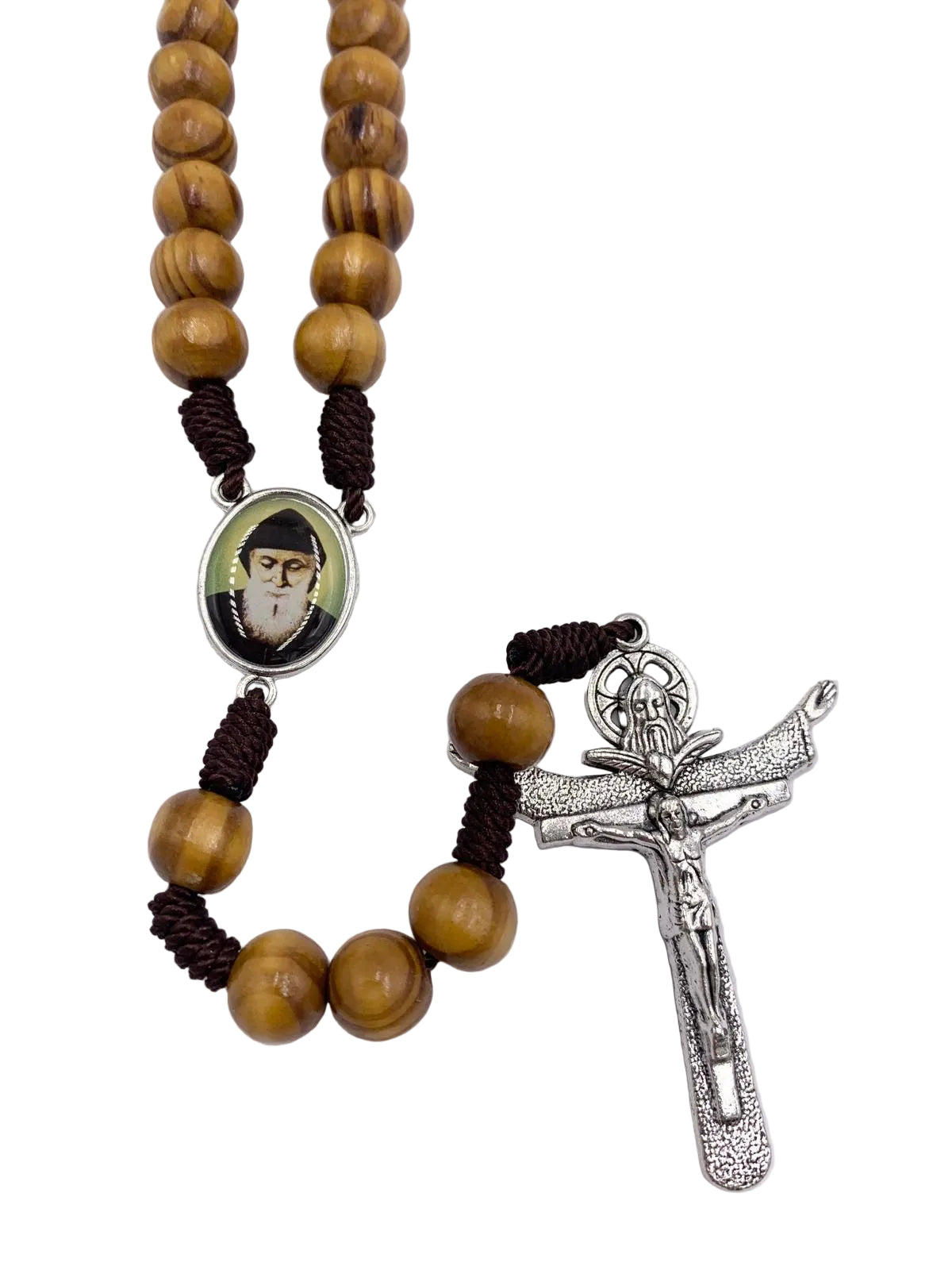 ST CHARBEL WOOD ROSARY