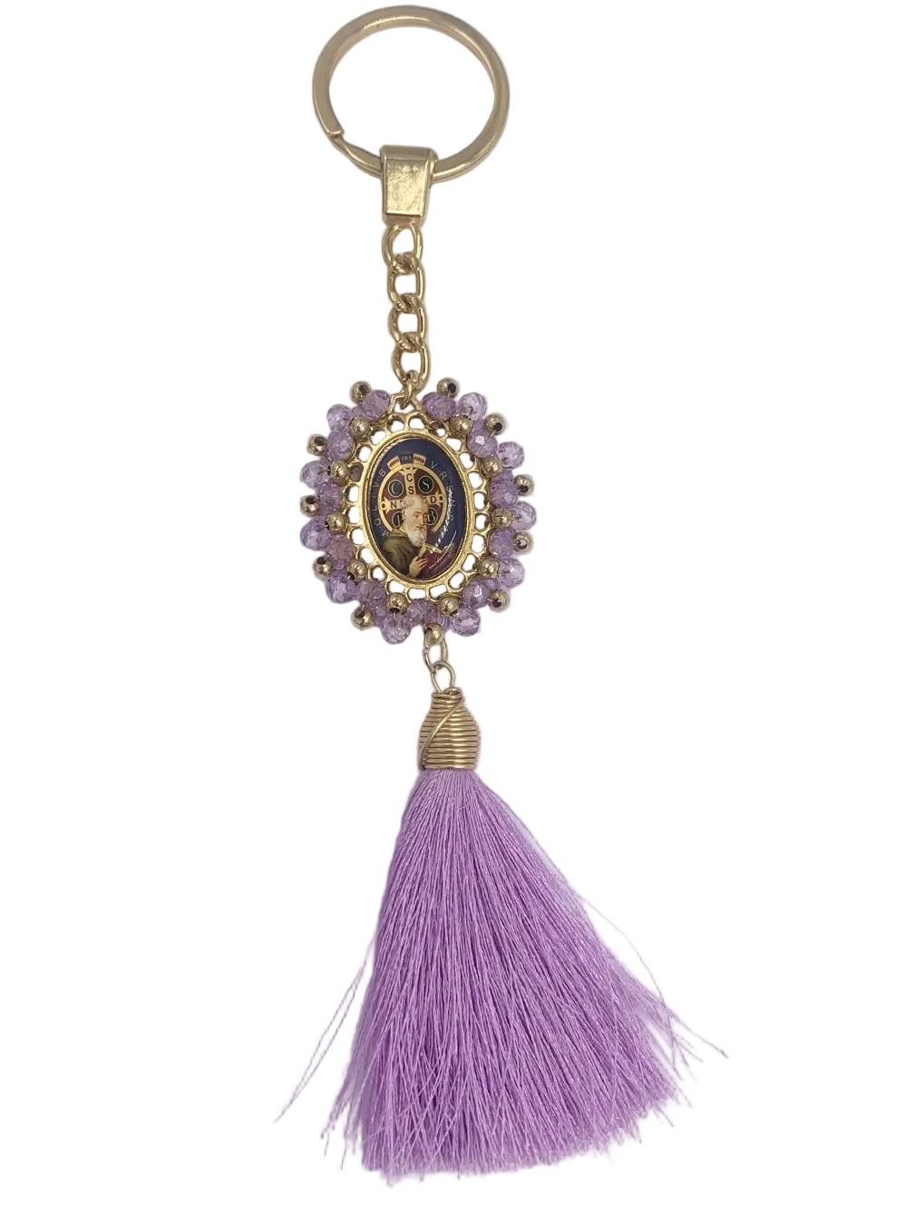OUR LADY OF GUADALUPE & OTHER BEADED KEYCHAINS