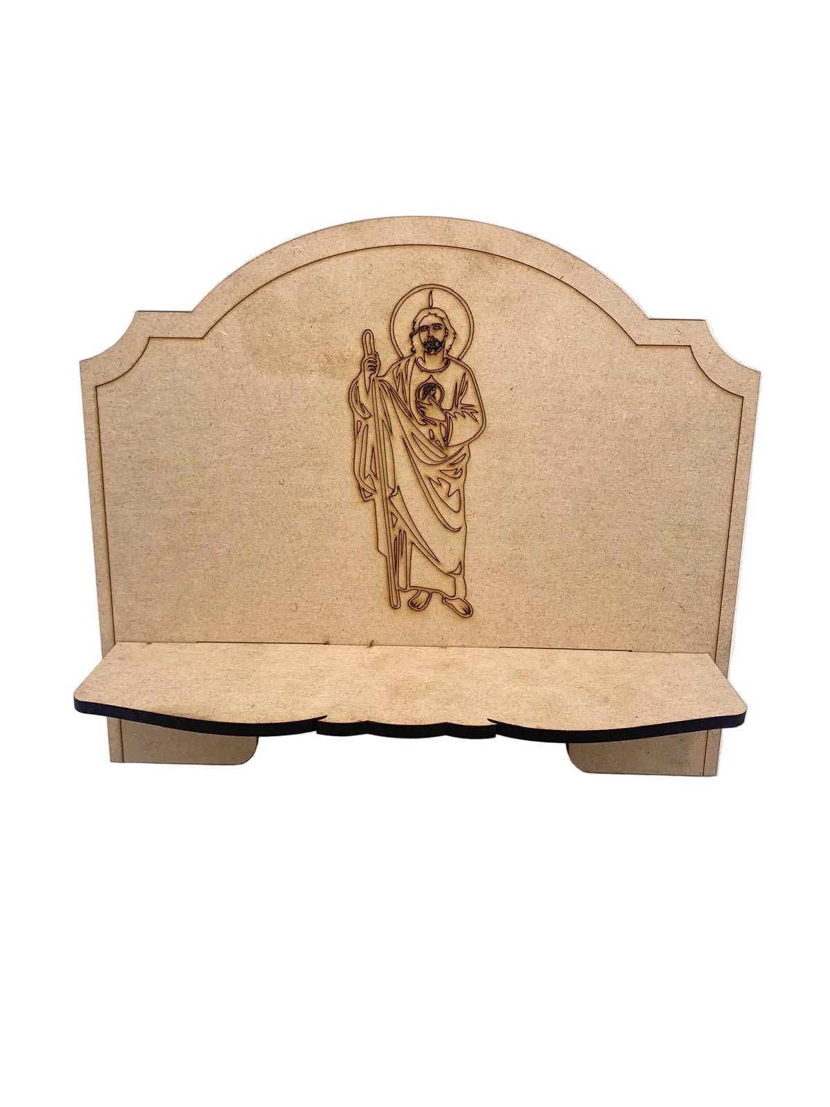TAN WOOD BURNING BIBLE STAND