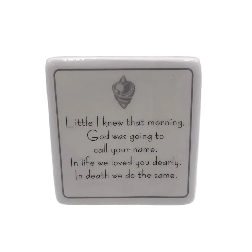 BROKEN CHAIN MEMORIAL BOX WITH CANDEL HOLDER