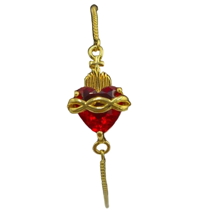 GOLD SACRED HEART BRACELET