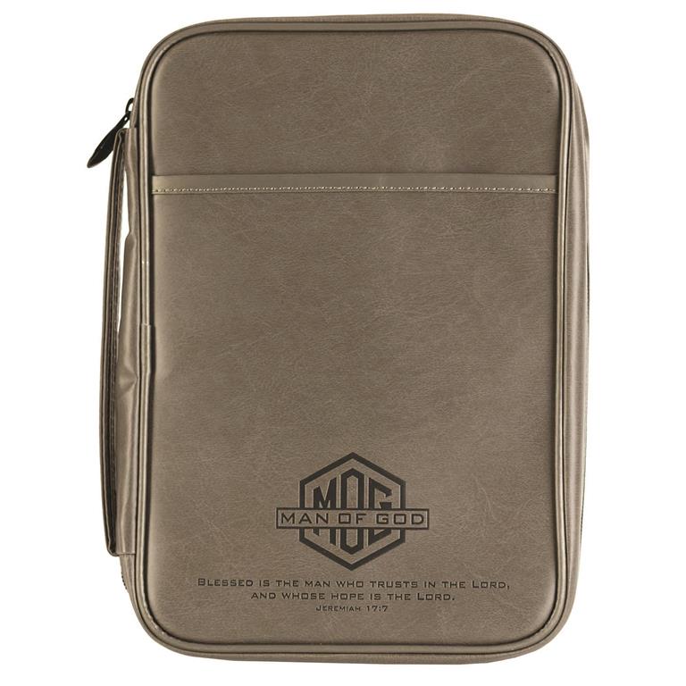 "MAN OF GOD" GRAY BIBLE COVER