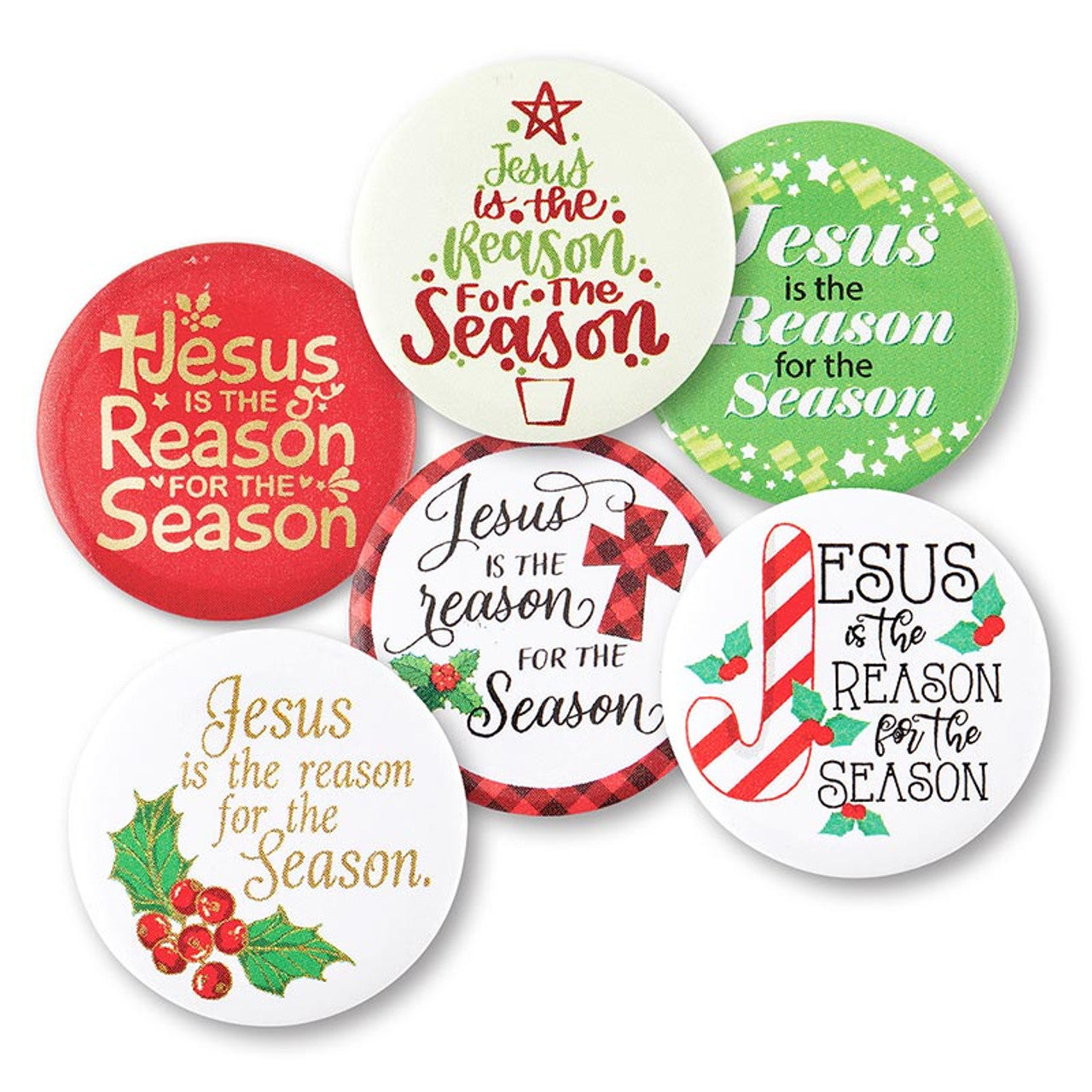 Jesus Is The Reason For The Season Christmas Buttons
