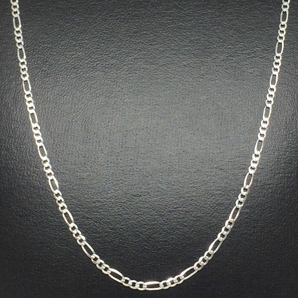 Italy Sterling Silver 22"-26" Inch Solid Chain Necklace 2mm