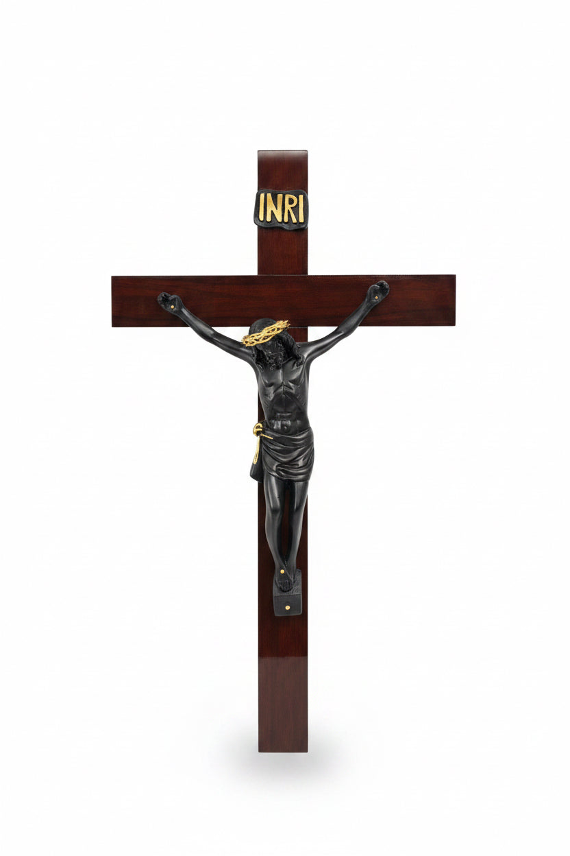 24"CRUZ CRISTO NEGRO