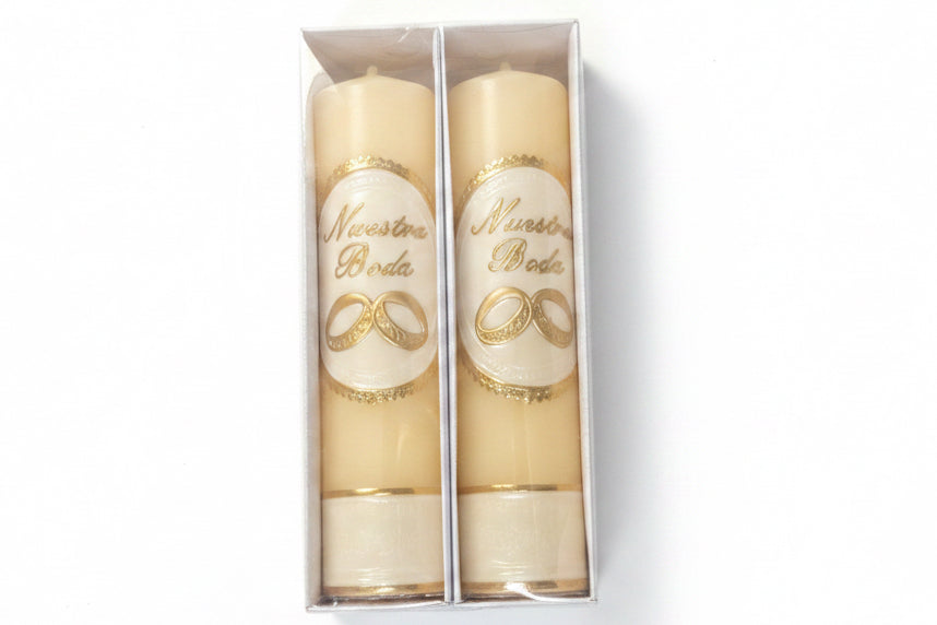 Wedding Anniversary Candle/ Cirio