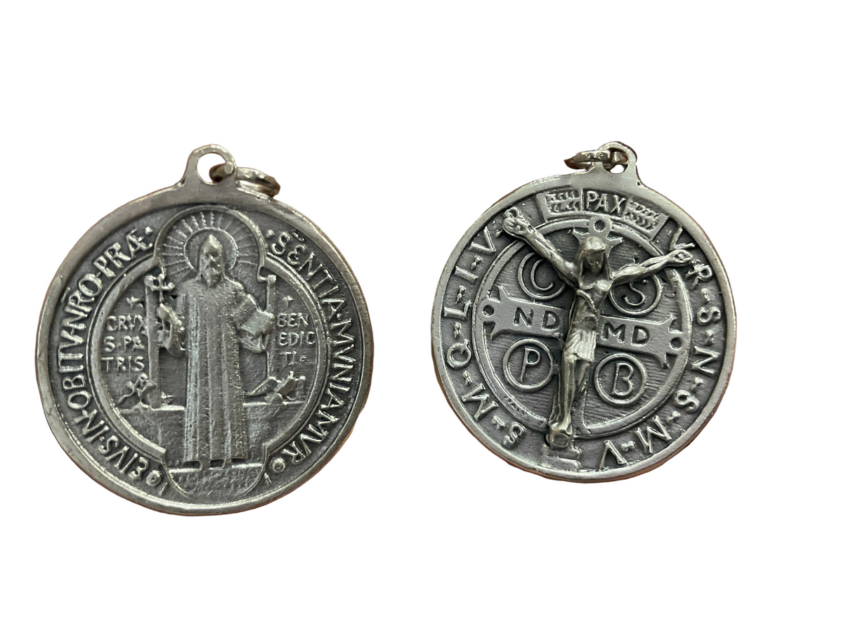 Saint Benedict crucifix pendant 1 1/4.