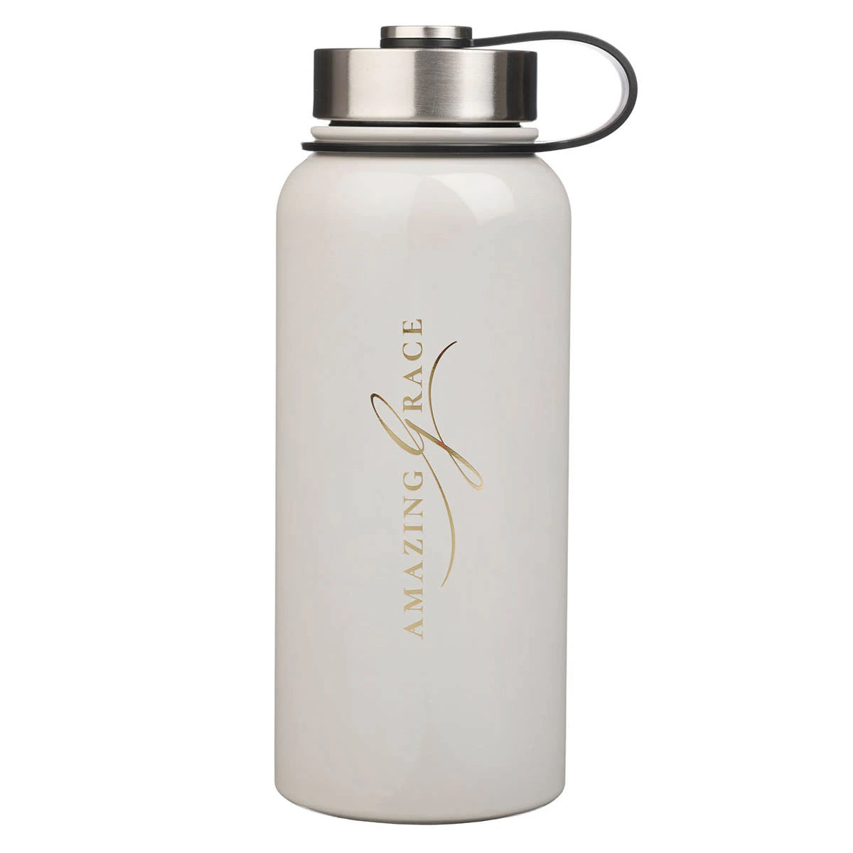 Amazing Grace White Crown of Thorns Stainless Steel Water Bottle