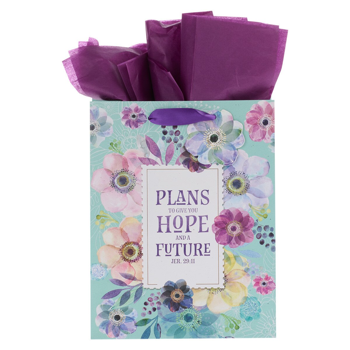 Medium Gift Bag: Plans Hope Future - Jeremiah 29:11