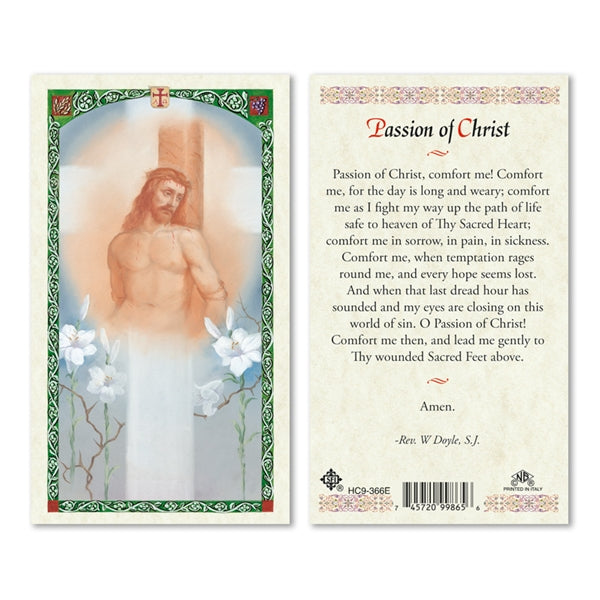Passion of Christ Comfort Laminated Prayer Card