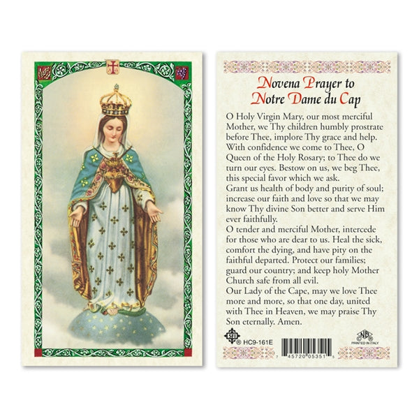 Notre Dame du Cap Laminated Prayer Card