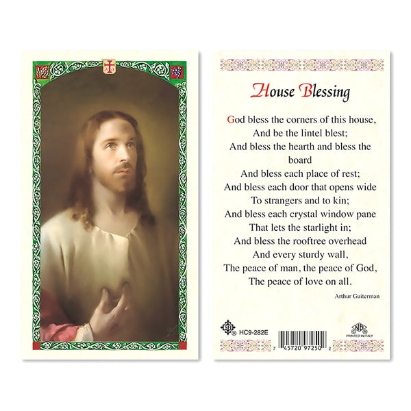 House Blessing Laminated Prayer Card